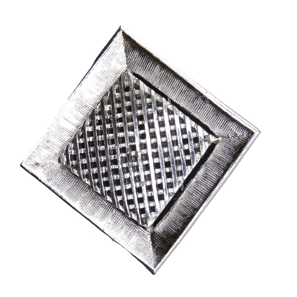 Vintage Brooch Pin Silver Tone Square Or Diamond Shape Sarah Coventry Gift Box